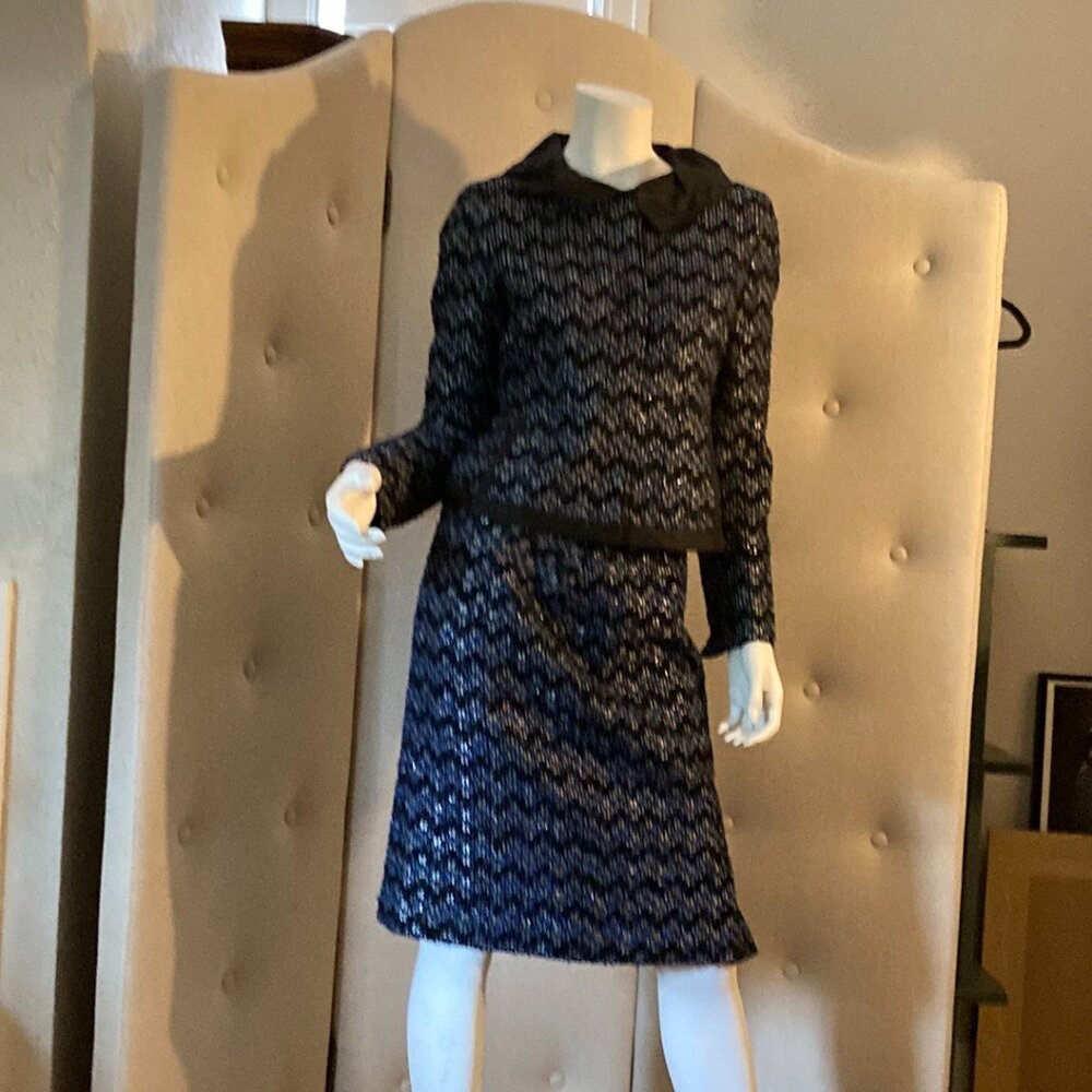 Doncaster Wool Tweed Jacket and Skirt Vintage Y2K Suit Size 6